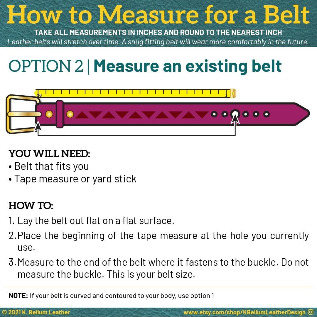 1 3/8” Black Leather Belt – Handmade in USA, Durable & Solid