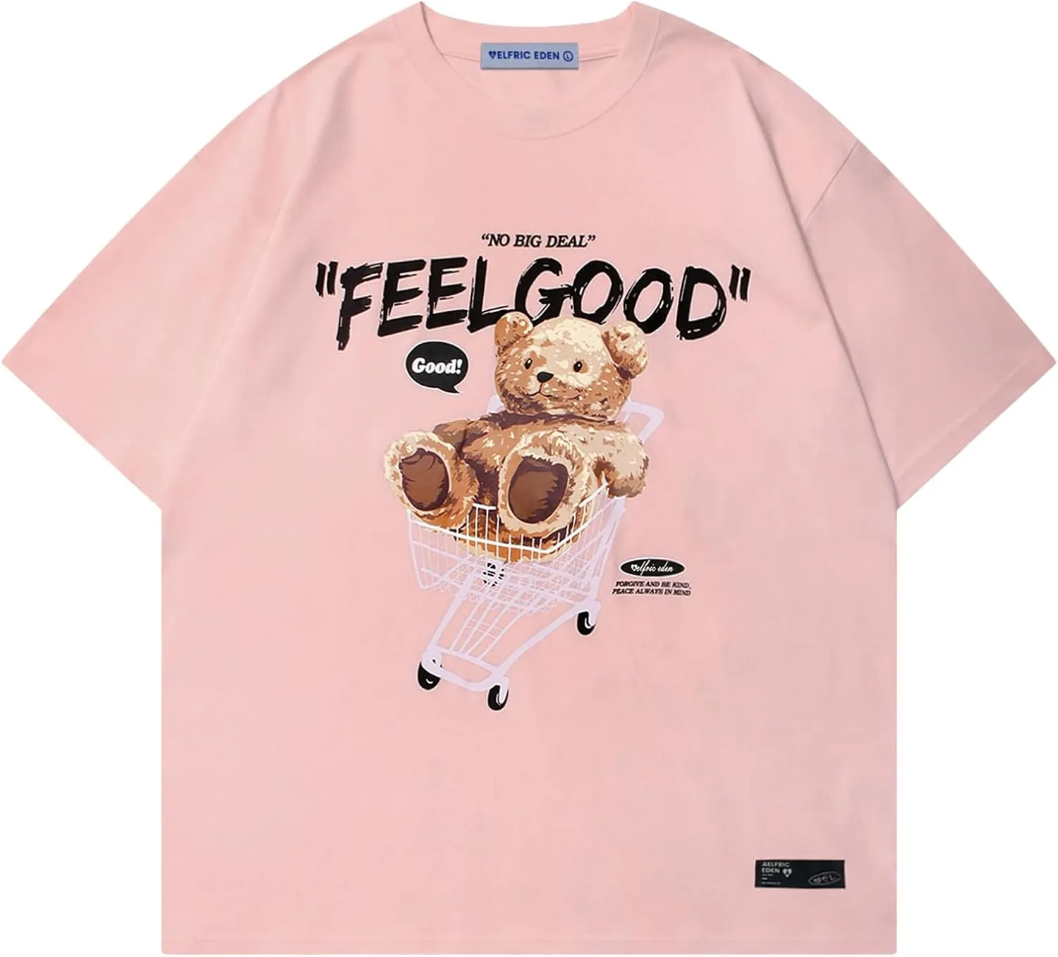 Aelfric Eden Oversized Graphic Tees Men Streetwear Casual Summer Tops Unisex T-Shirt