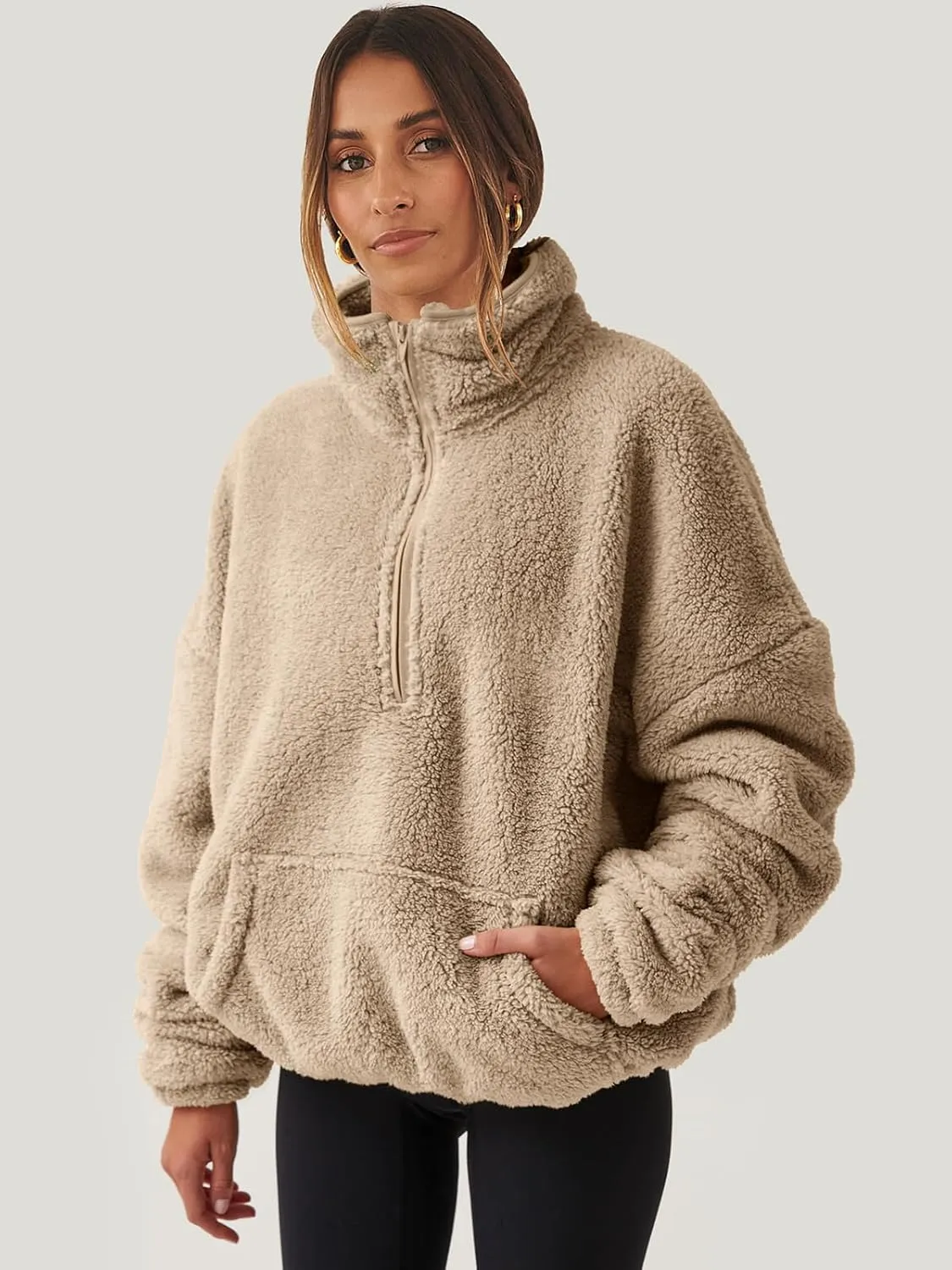 ANRABESS Womens Zip Up Hoodies Cropped Sweatshirts Fall Outfits Casual Hooded Pullover Sweaters Tops Winter Clothes 2024