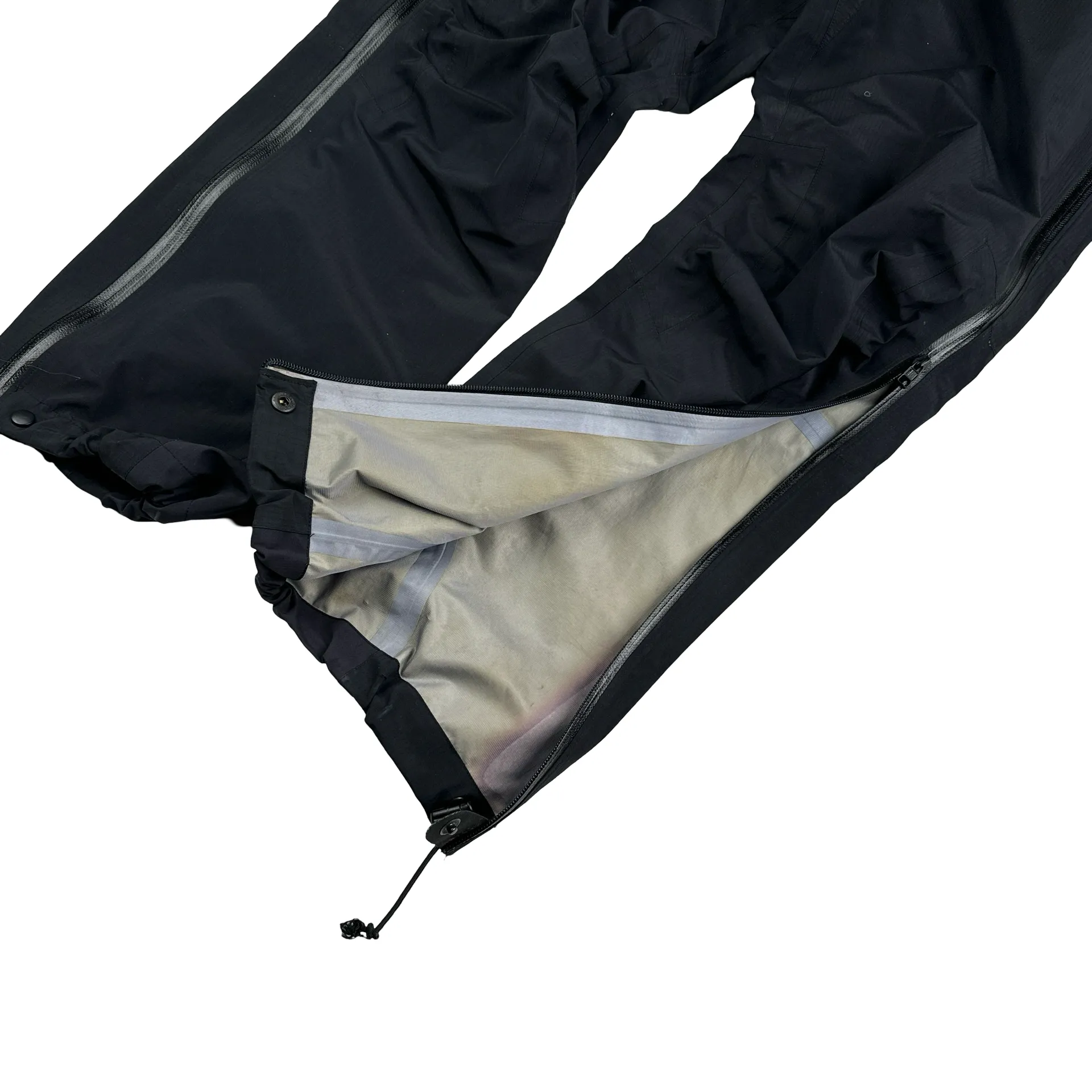 Arcteryx Black Gore-Tex XCR Lightweight Shell Trousers - Large