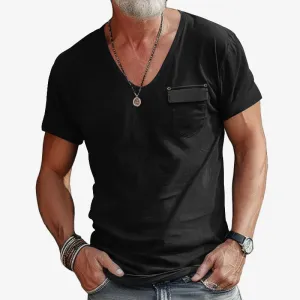 Aule Pocket V Neck Tee