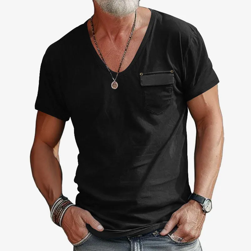 Aule Pocket V Neck Tee