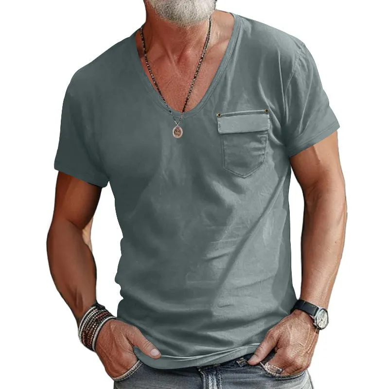 Aule Pocket V Neck Tee