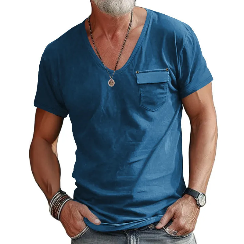 Aule Pocket V Neck Tee