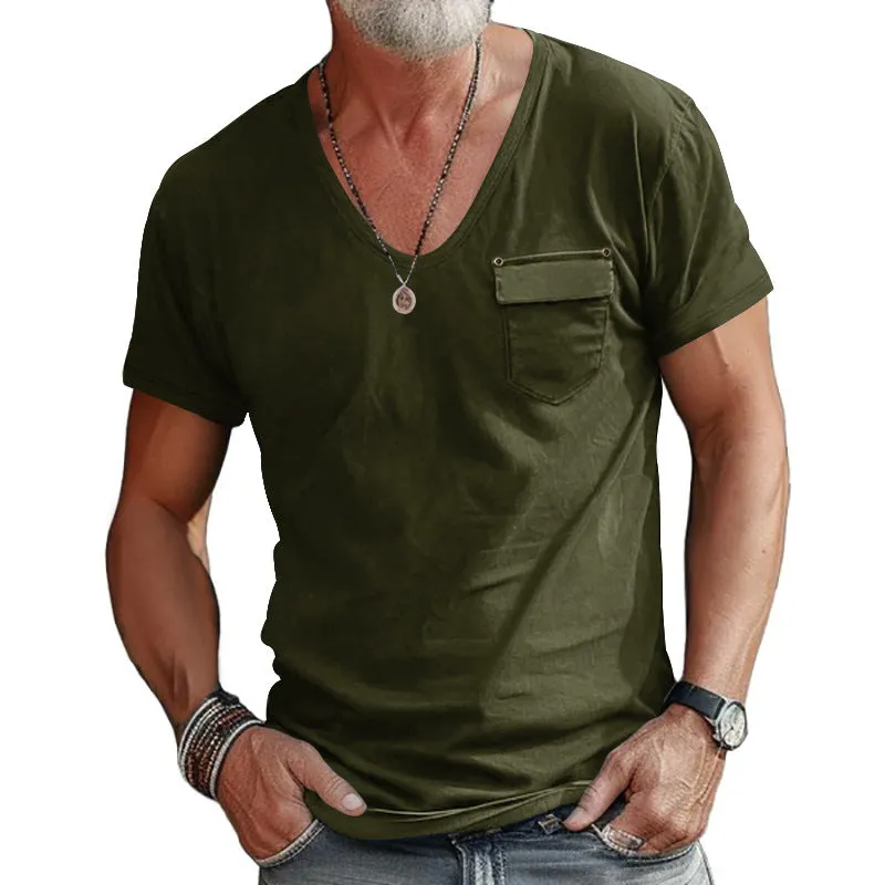 Aule Pocket V Neck Tee
