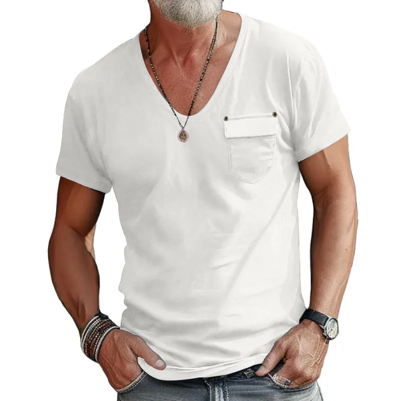 Aule Pocket V Neck Tee