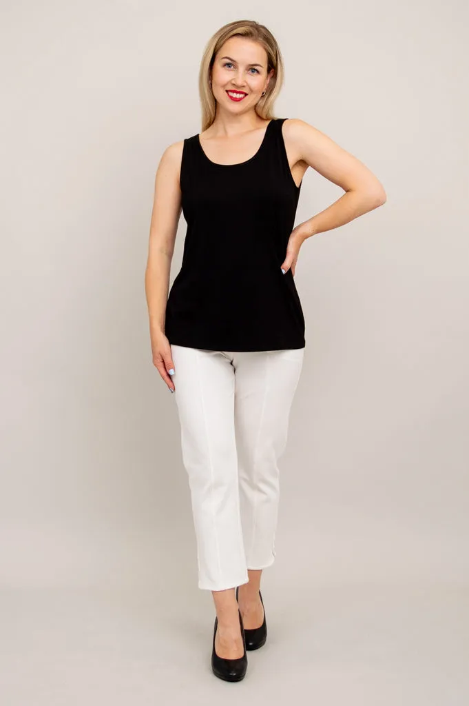 Avalon Tank, Black, Bamboo.