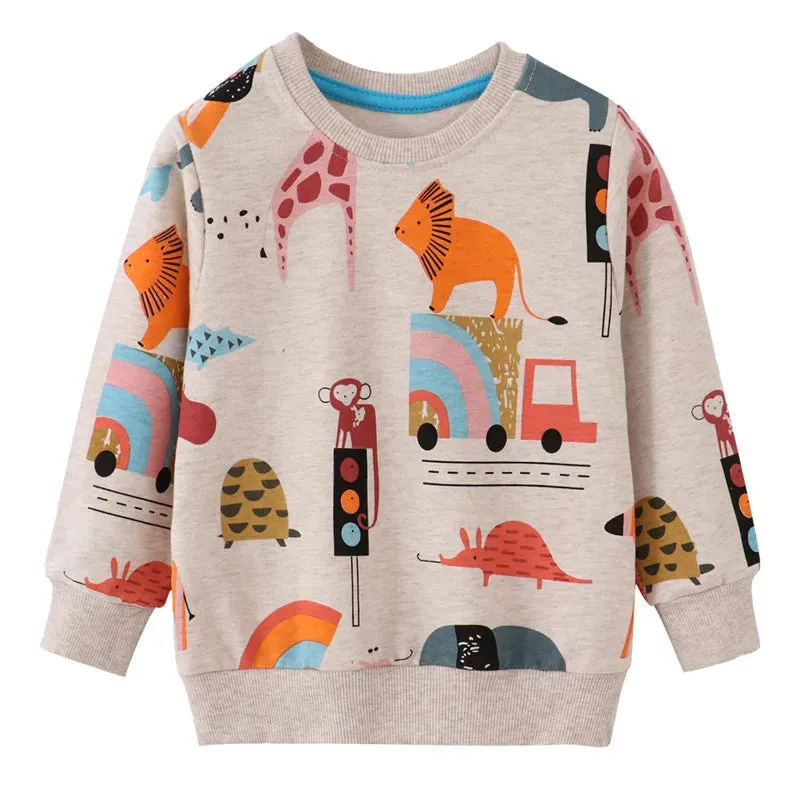 Baby Boy Animal Star Long Sweaters