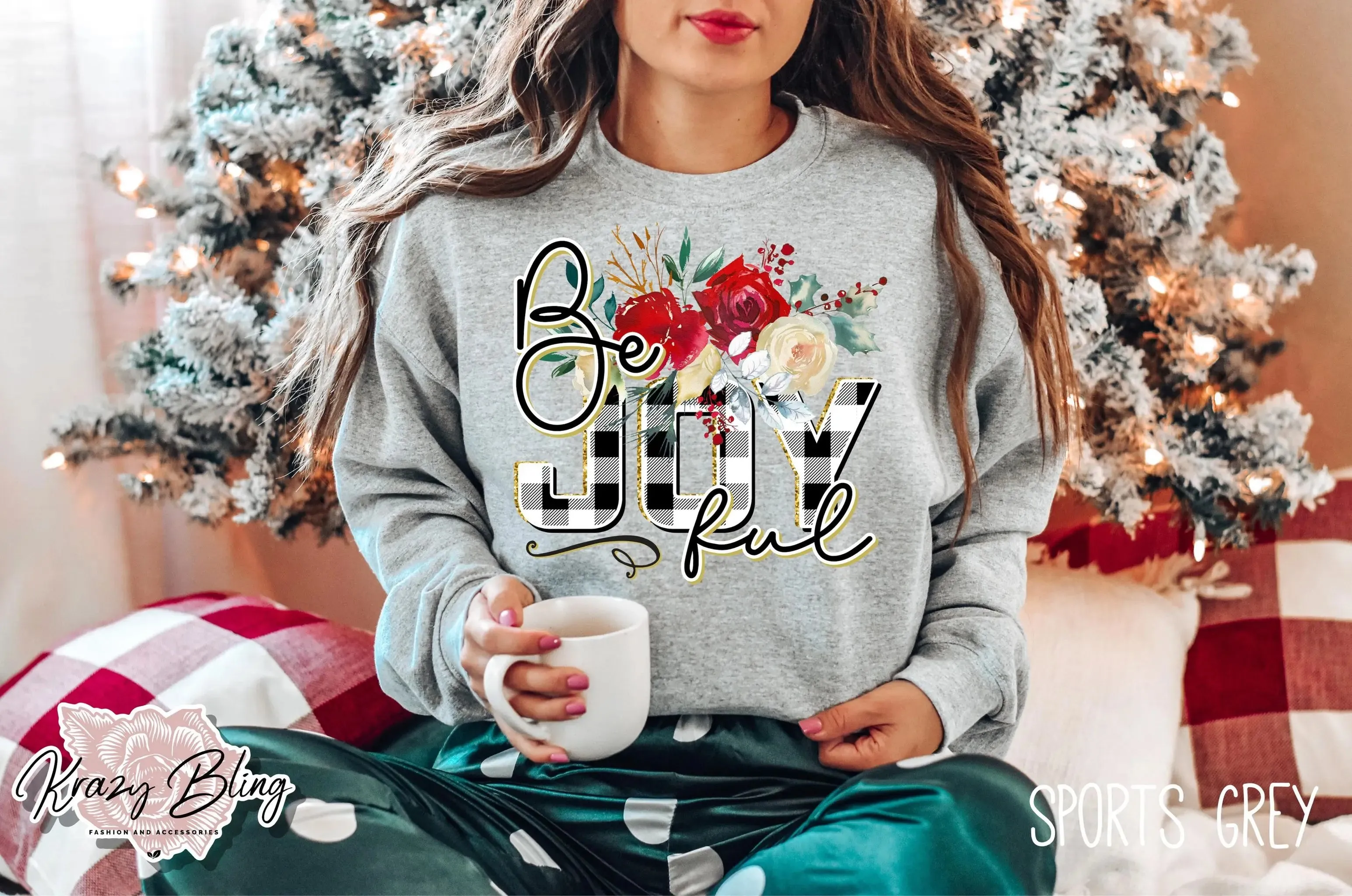 Be Joyful Floral Sweater