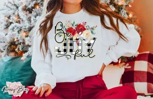 Be Joyful Floral Sweater