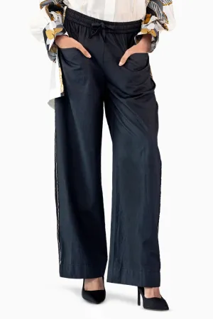 Black Cotton Work Pants