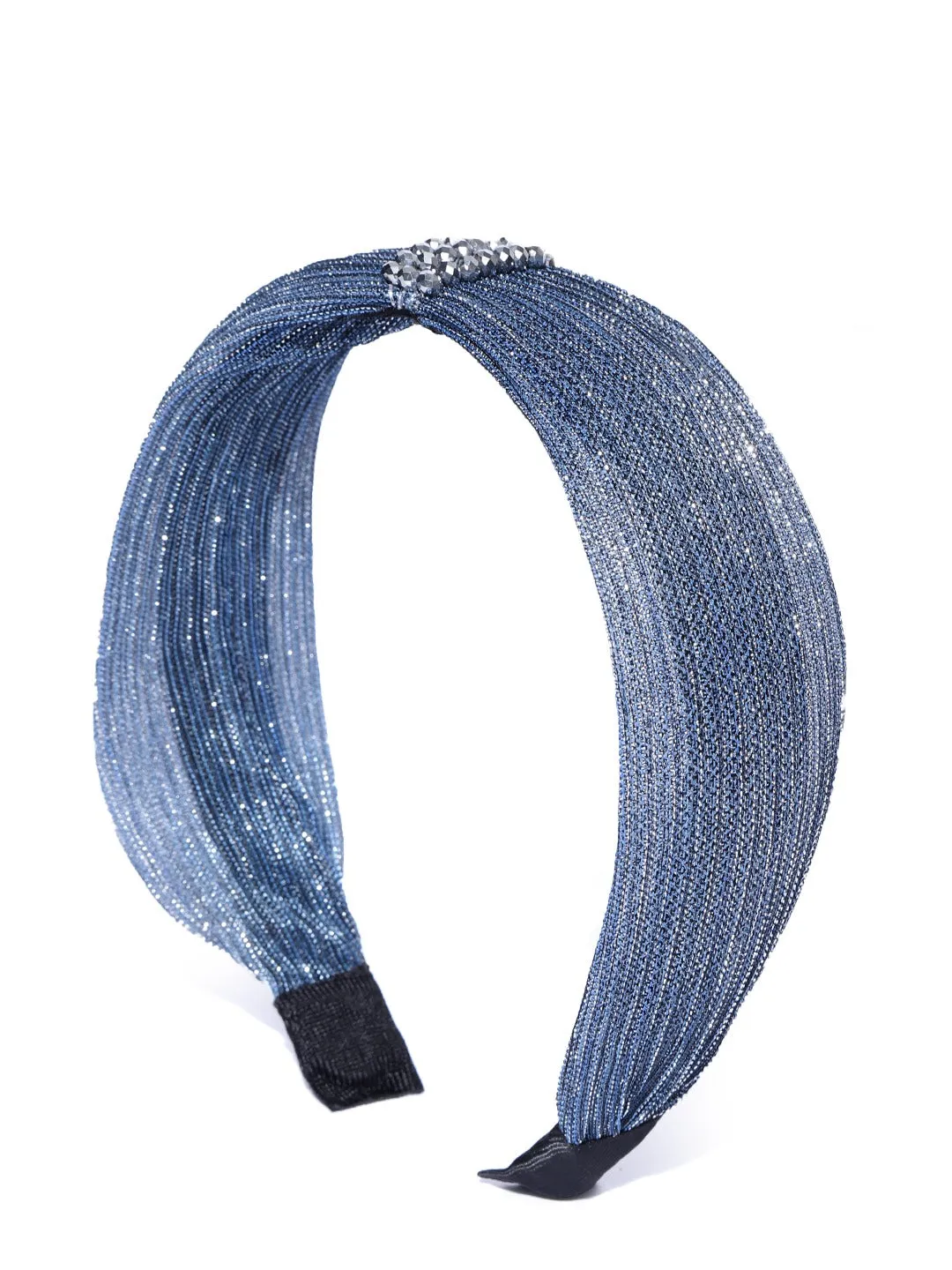 Blueberry blue simar fabric hair band