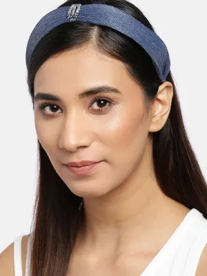 Blueberry blue simar fabric hair band