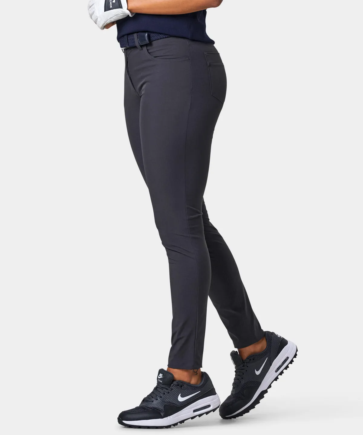Cara Dark Grey Lightweight Trouser