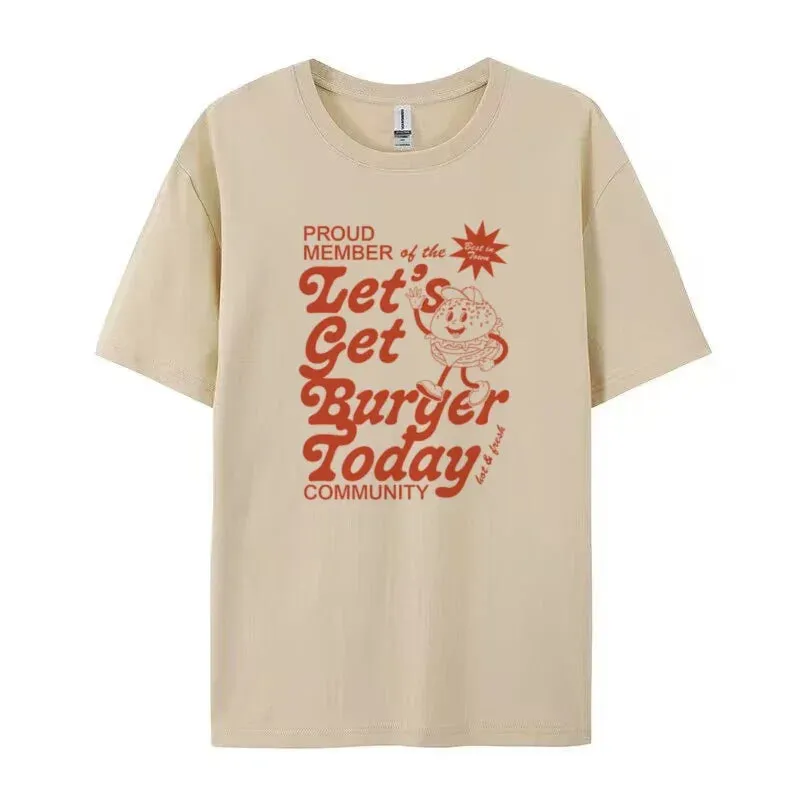 Cartoon Burger Stylish Graphic Tee