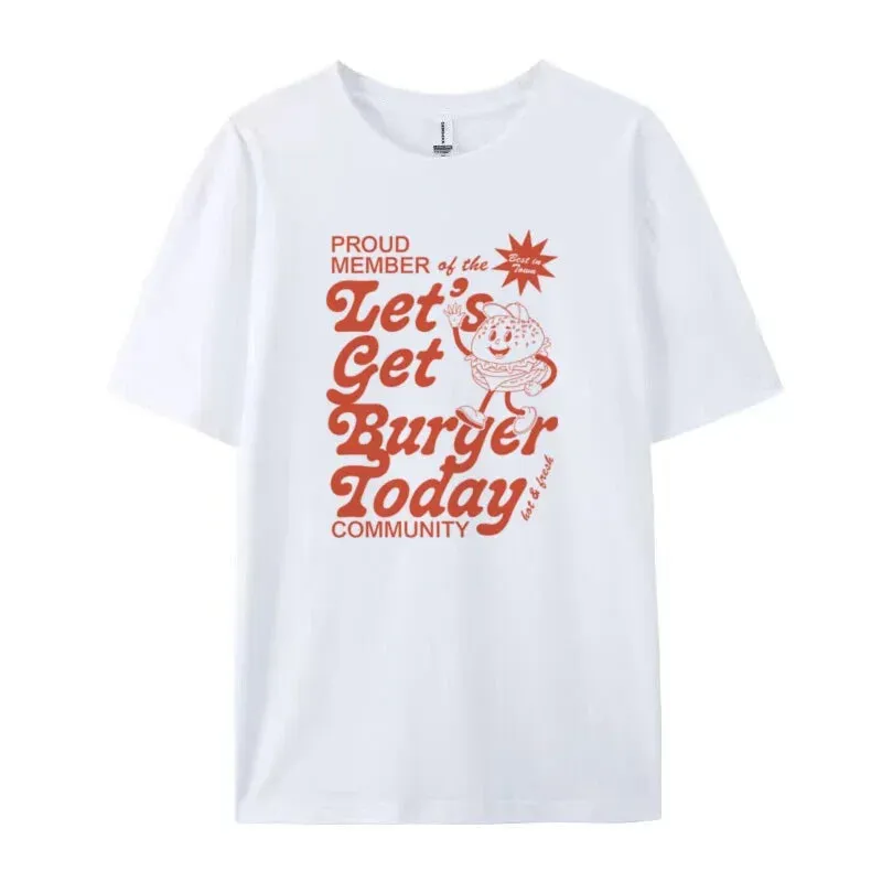Cartoon Burger Stylish Graphic Tee