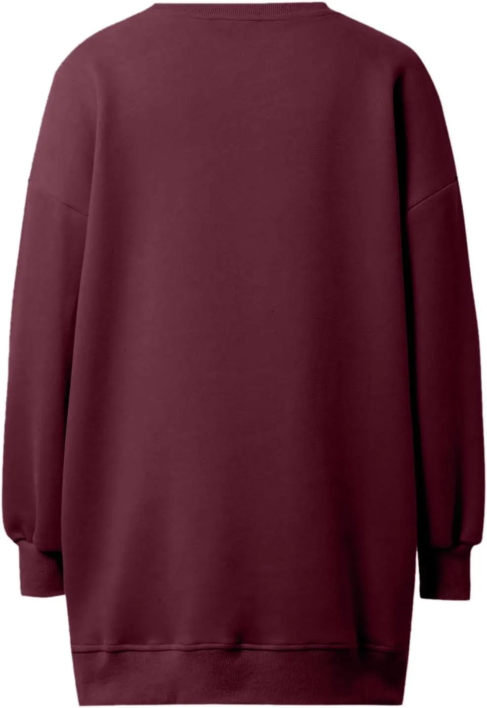 Chic Me Womens Long Sleeve Zipper Slit Sweatshirt Casual Loose Oversized Pullover Zipper Trendy Hoodies