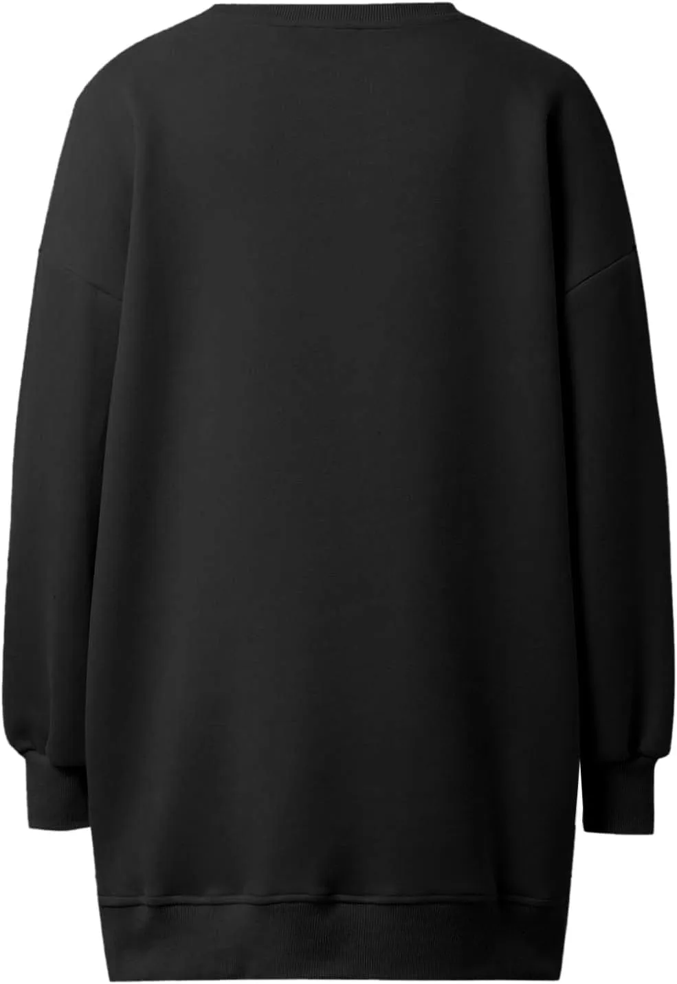 Chic Me Womens Long Sleeve Zipper Slit Sweatshirt Casual Loose Oversized Pullover Zipper Trendy Hoodies