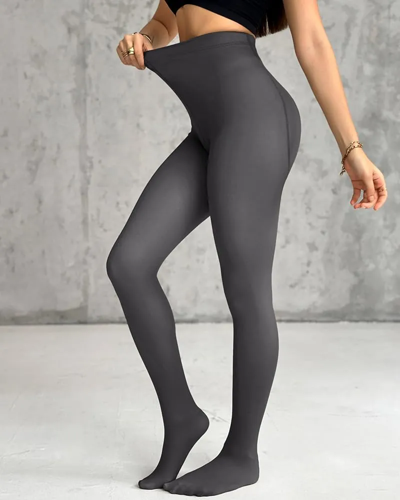 CHICME BEST SHOPPING DEALS Chic Me 2-Pack Magic Fleece Lined Leggings Thermal Pantyhose High Waist Leggings Tights