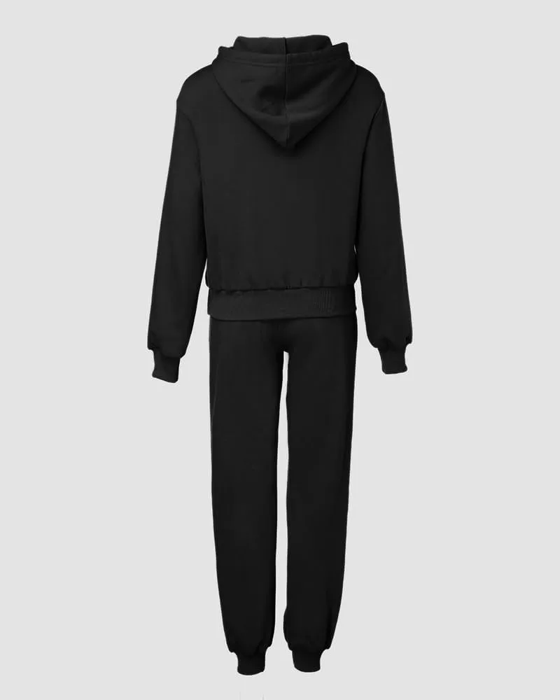 CHICME BEST SHOPPING DEALS Chic Me 2 Piece Jogger Set Long Sleeve Hoodie Pullover Tops Tracksuit Athletic Fall 0utfits