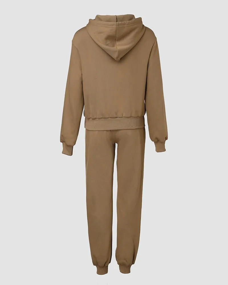 CHICME BEST SHOPPING DEALS Chic Me 2 Piece Jogger Set Long Sleeve Hoodie Pullover Tops Tracksuit Athletic Fall 0utfits