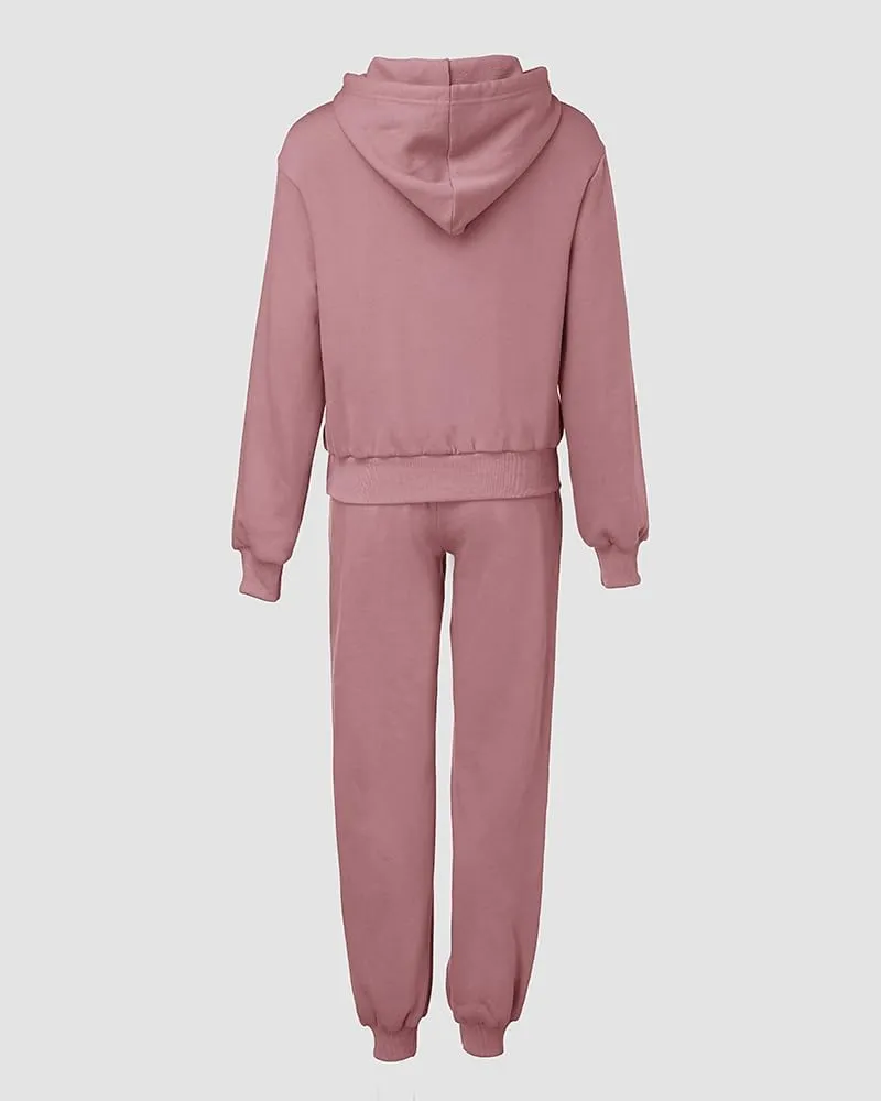 CHICME BEST SHOPPING DEALS Chic Me 2 Piece Jogger Set Long Sleeve Hoodie Pullover Tops Tracksuit Athletic Fall 0utfits