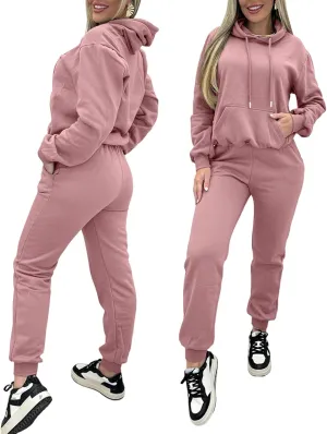 CHICME BEST SHOPPING DEALS Chic Me 2 Piece Jogger Set Long Sleeve Hoodie Pullover Tops Tracksuit Athletic Fall 0utfits