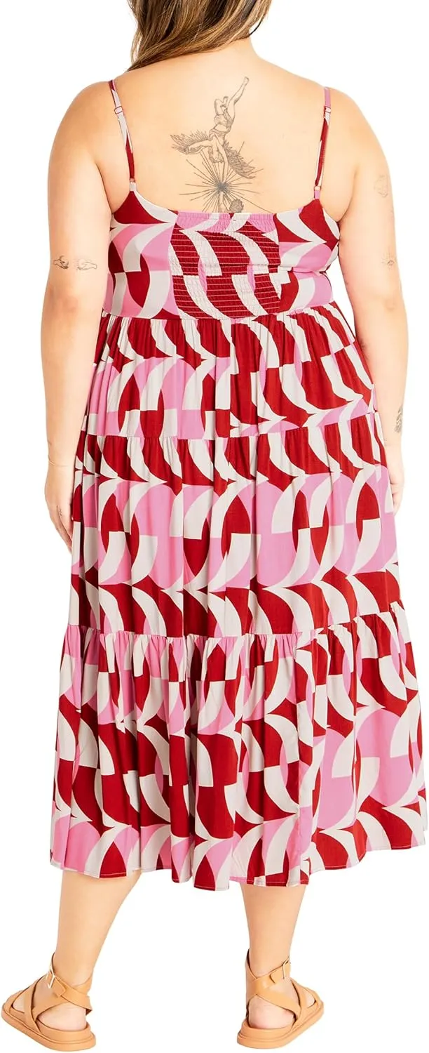 CITY CHIC Women's Mystic Print Dress