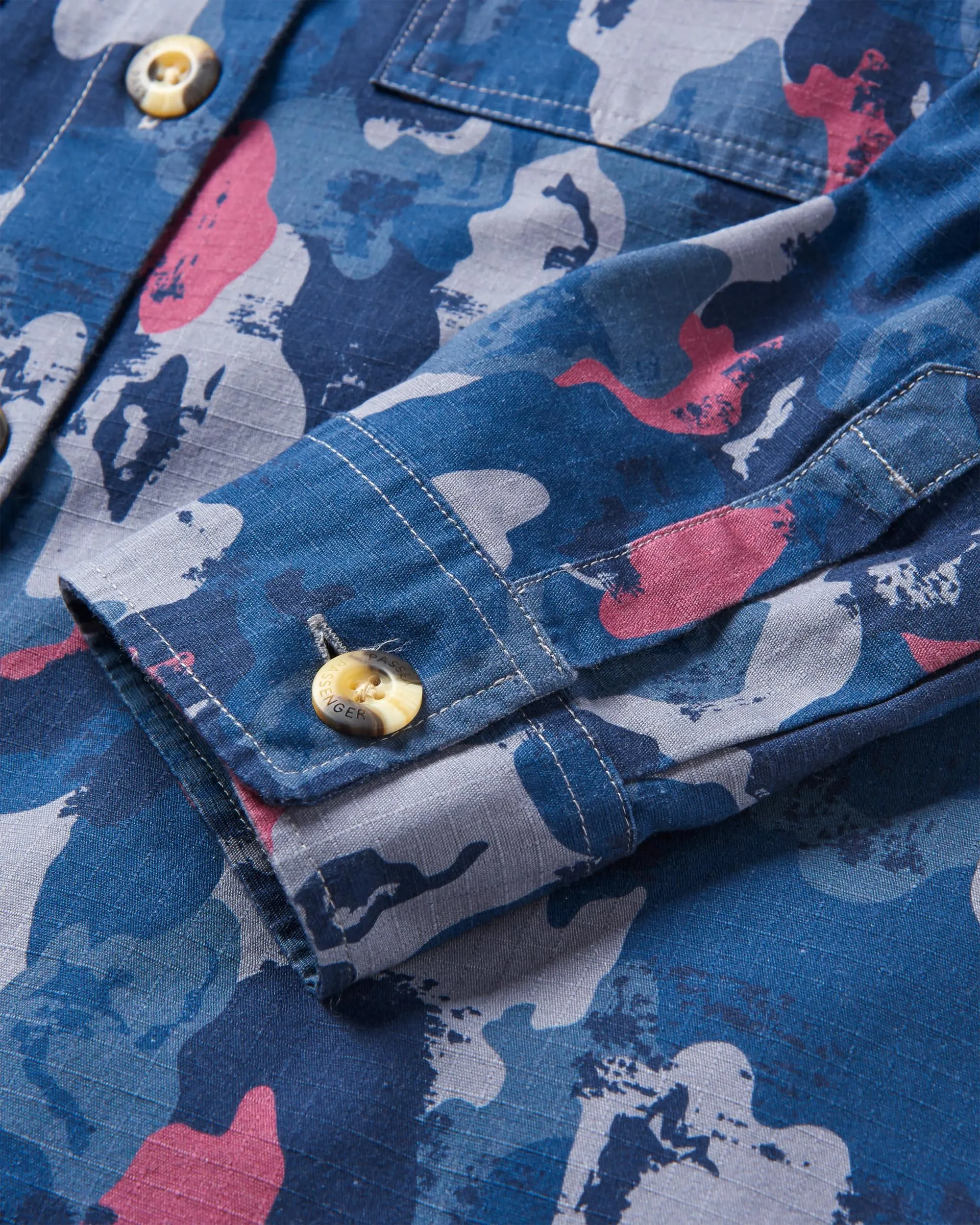 Coral Organic Cotton LS Shirt - Sycamore Camo