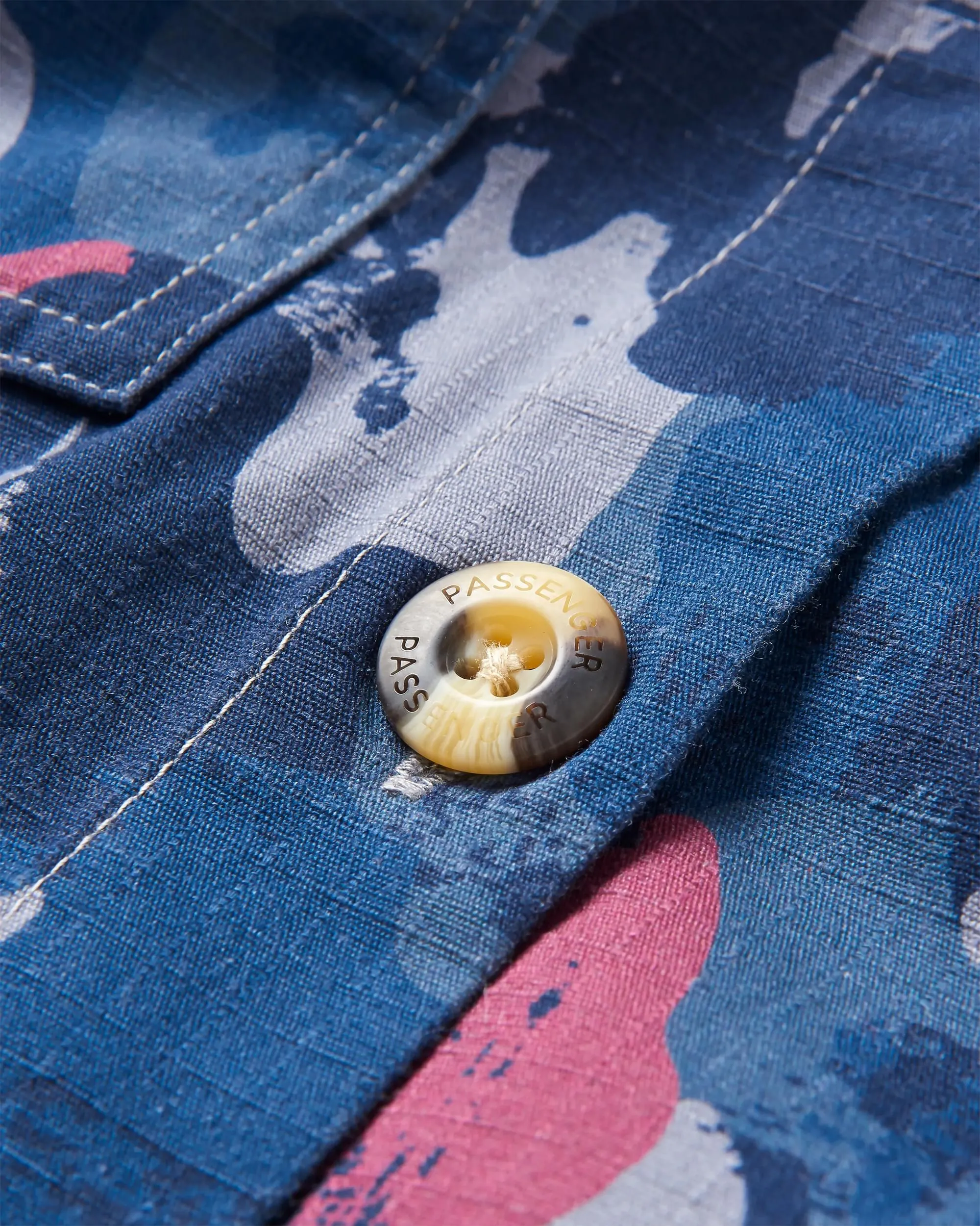 Coral Organic Cotton LS Shirt - Sycamore Camo