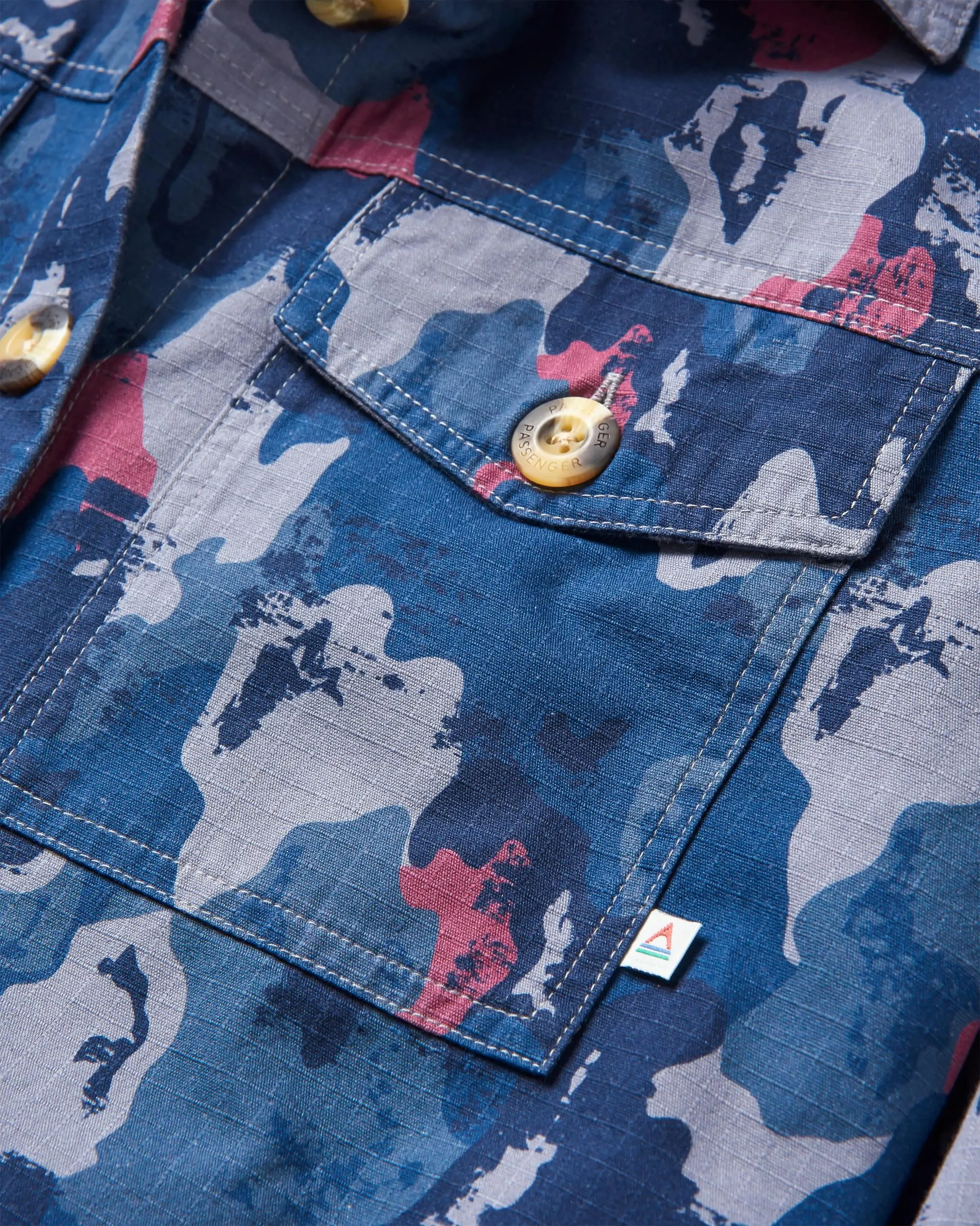 Coral Organic Cotton LS Shirt - Sycamore Camo
