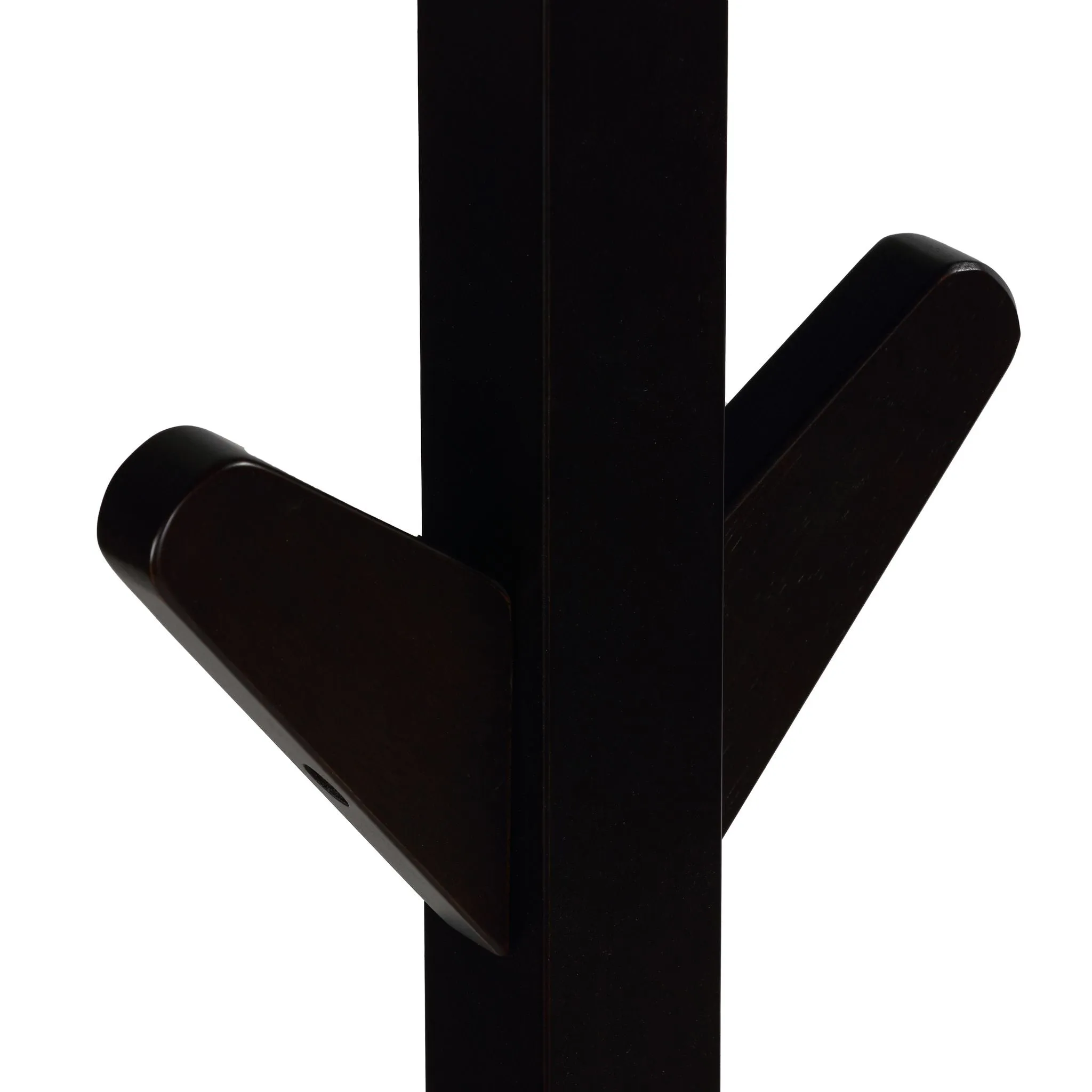 Cortesi Home Gunther Wooden Coat Rack Tree, Dark Espresso 8 hooks