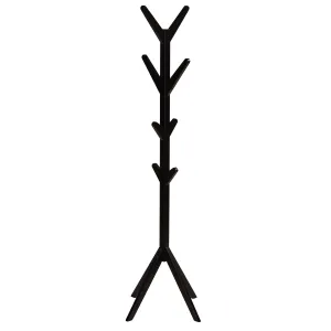 Cortesi Home Gunther Wooden Coat Rack Tree, Dark Espresso 8 hooks