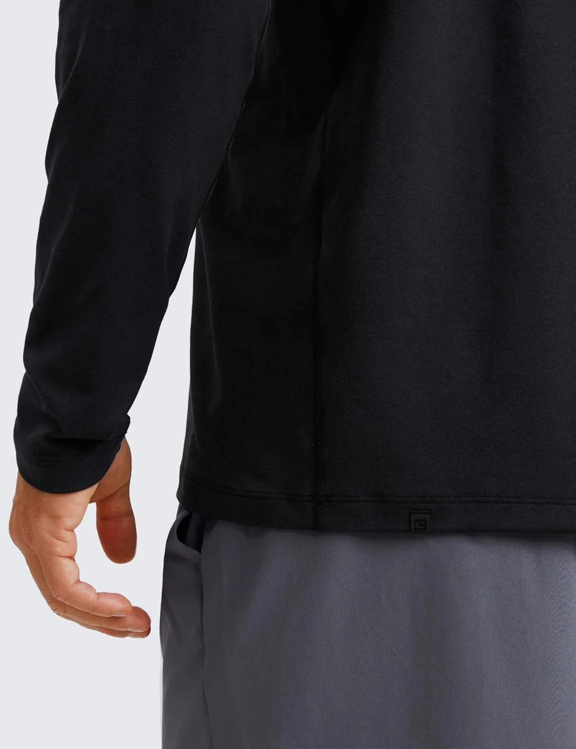 CRZ YOGA Cloud Jersey Mens Long Sleeve Shirts Breathable Casual Workout Crewneck T-Shirts Soft Basic Tops