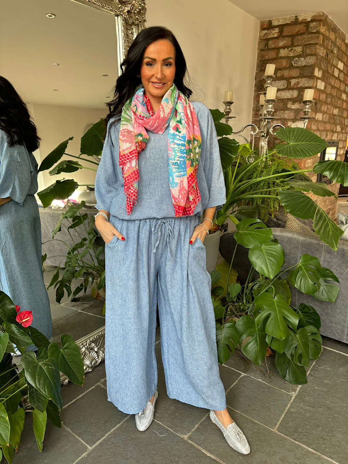 Denim Lightweight Trousers Kirsty