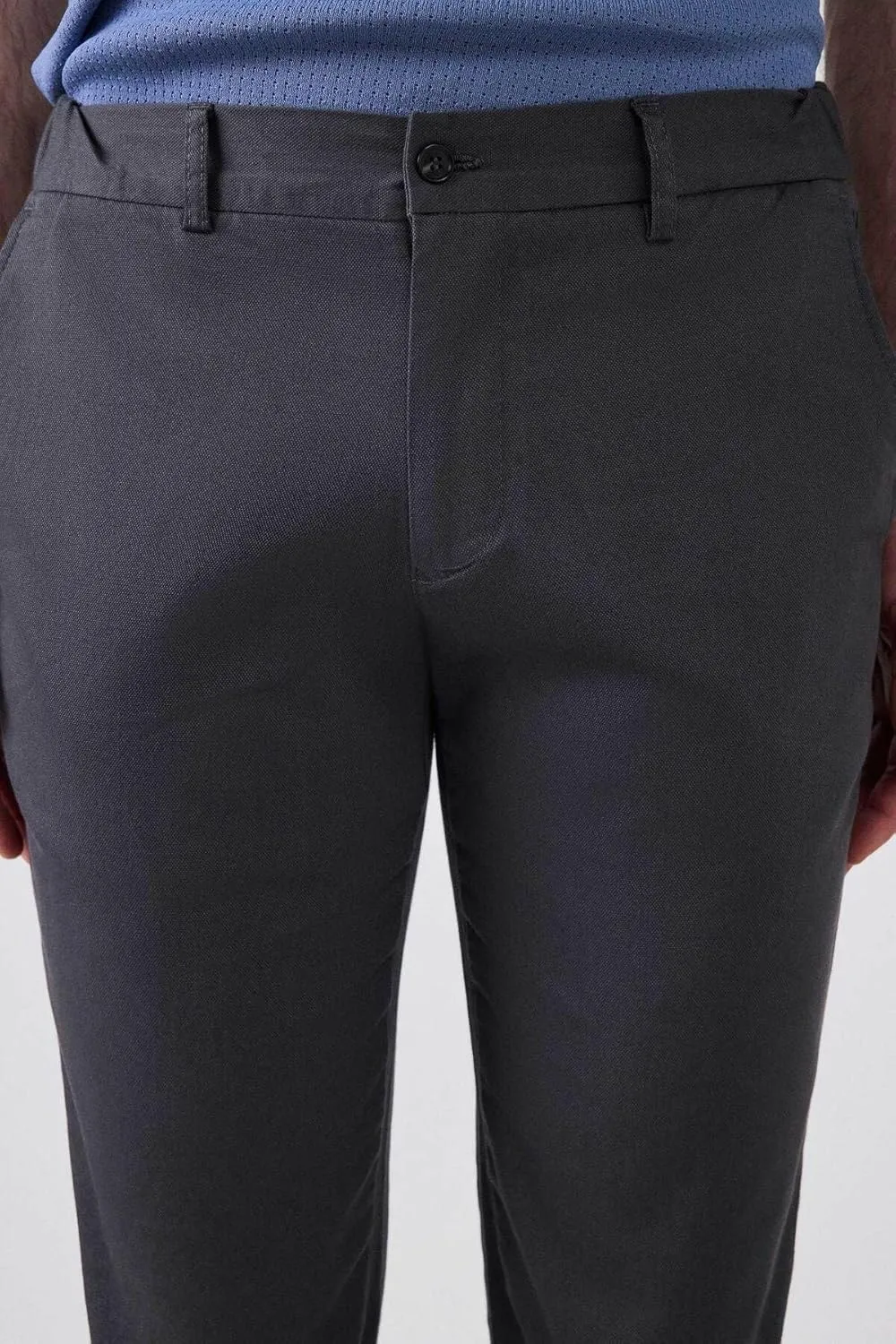 D'S DAMAT Men's Slim Fit Dobby Chino Pants, Stretch, Comfortable, Durable, Classic Denim Jean for Everyday Wear, 38-54