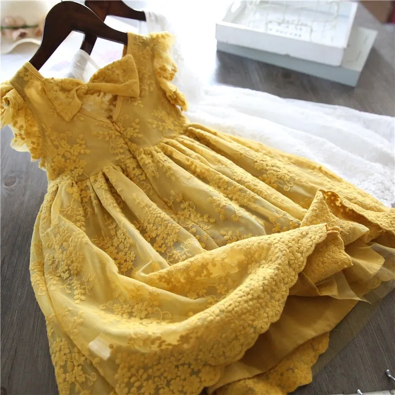 Elegant Lace Dress For Girls