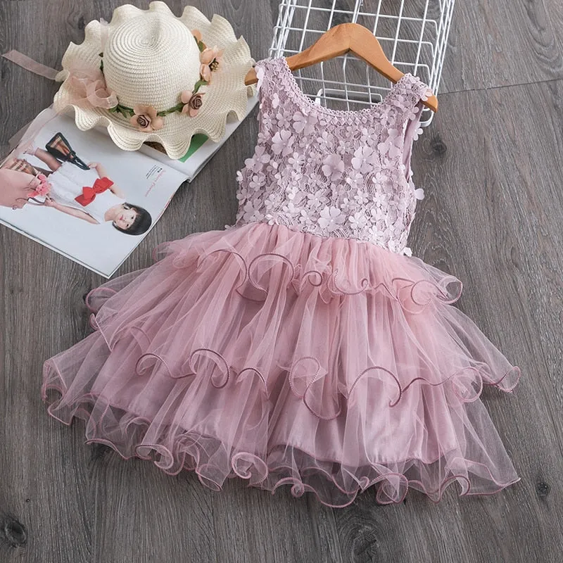Elegant Lace Dress For Girls