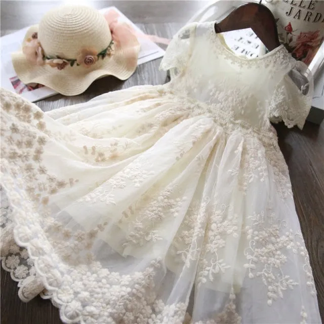 Elegant Lace Dress For Girls