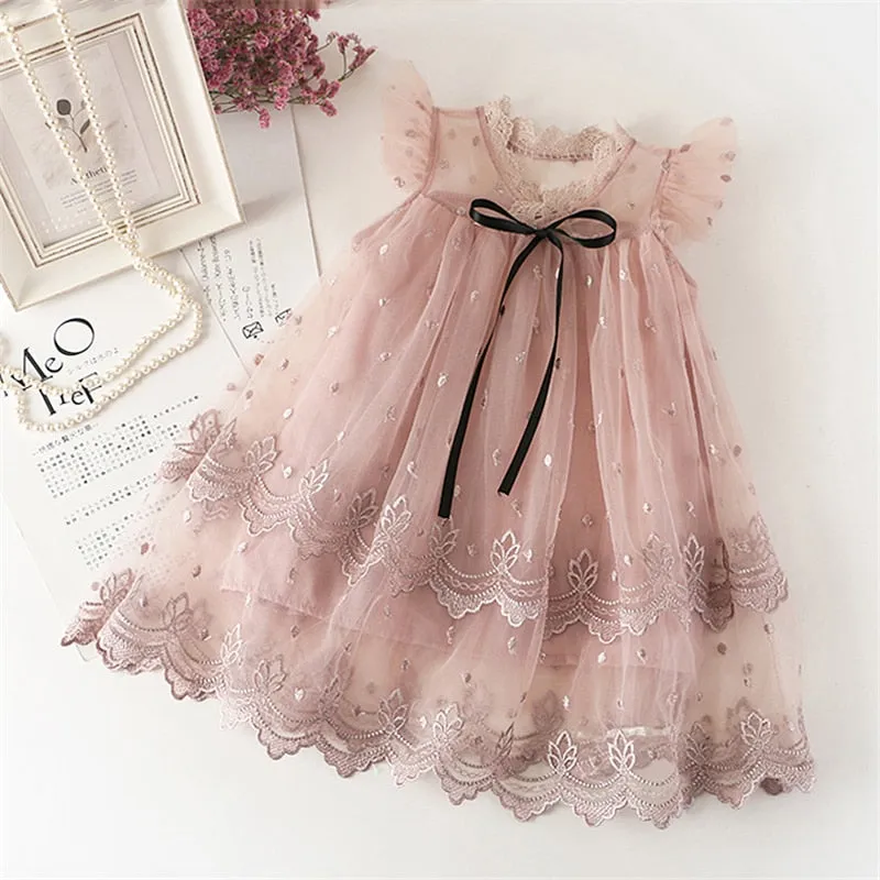 Elegant Lace Dress For Girls