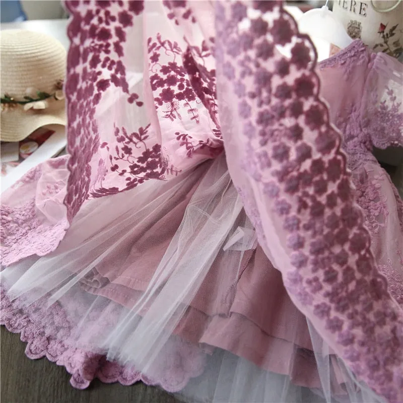 Elegant Lace Dress For Girls