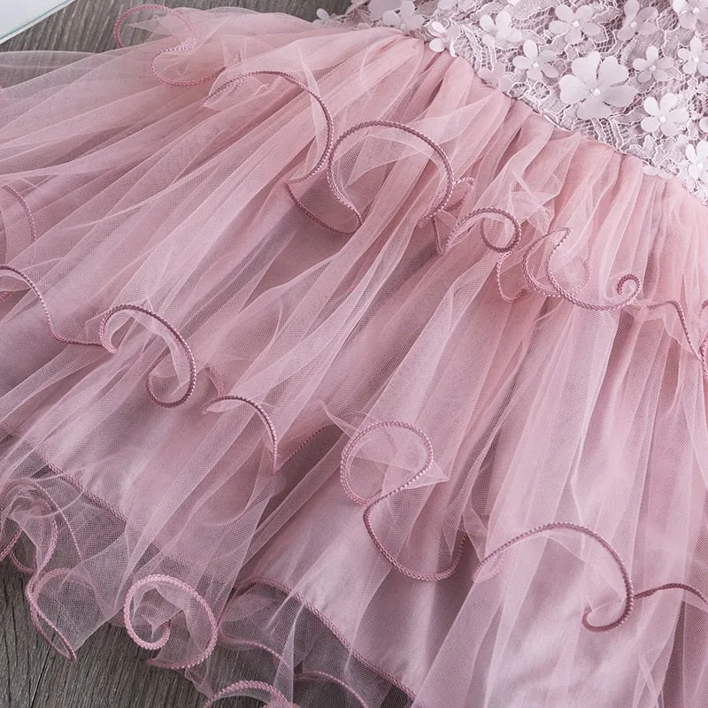 Elegant Lace Dress For Girls