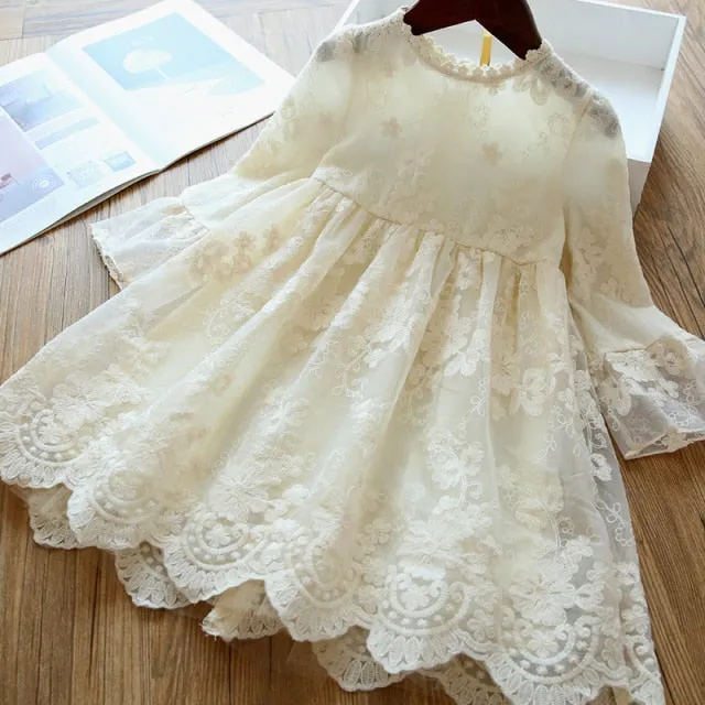 Elegant Lace Dress For Girls