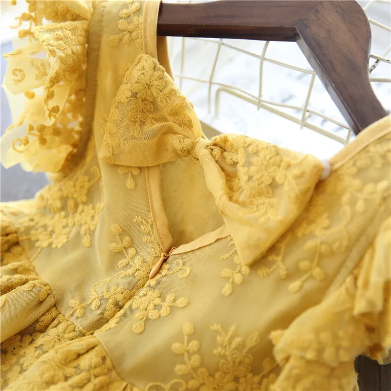 Elegant Lace Dress For Girls
