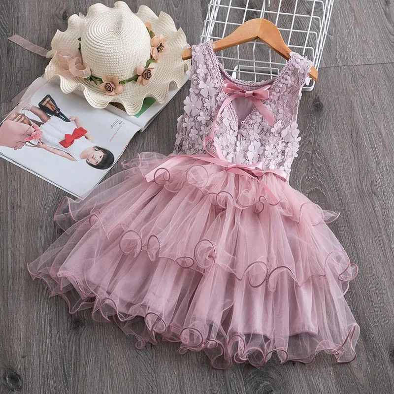 Elegant Lace Dress For Girls