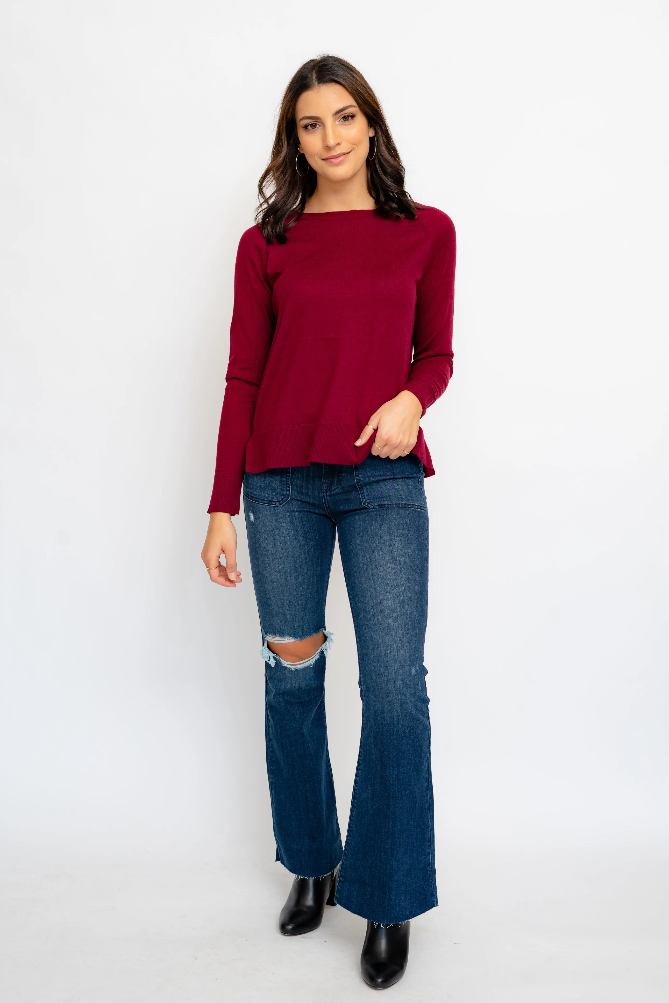 Everyday Sweater - Wine