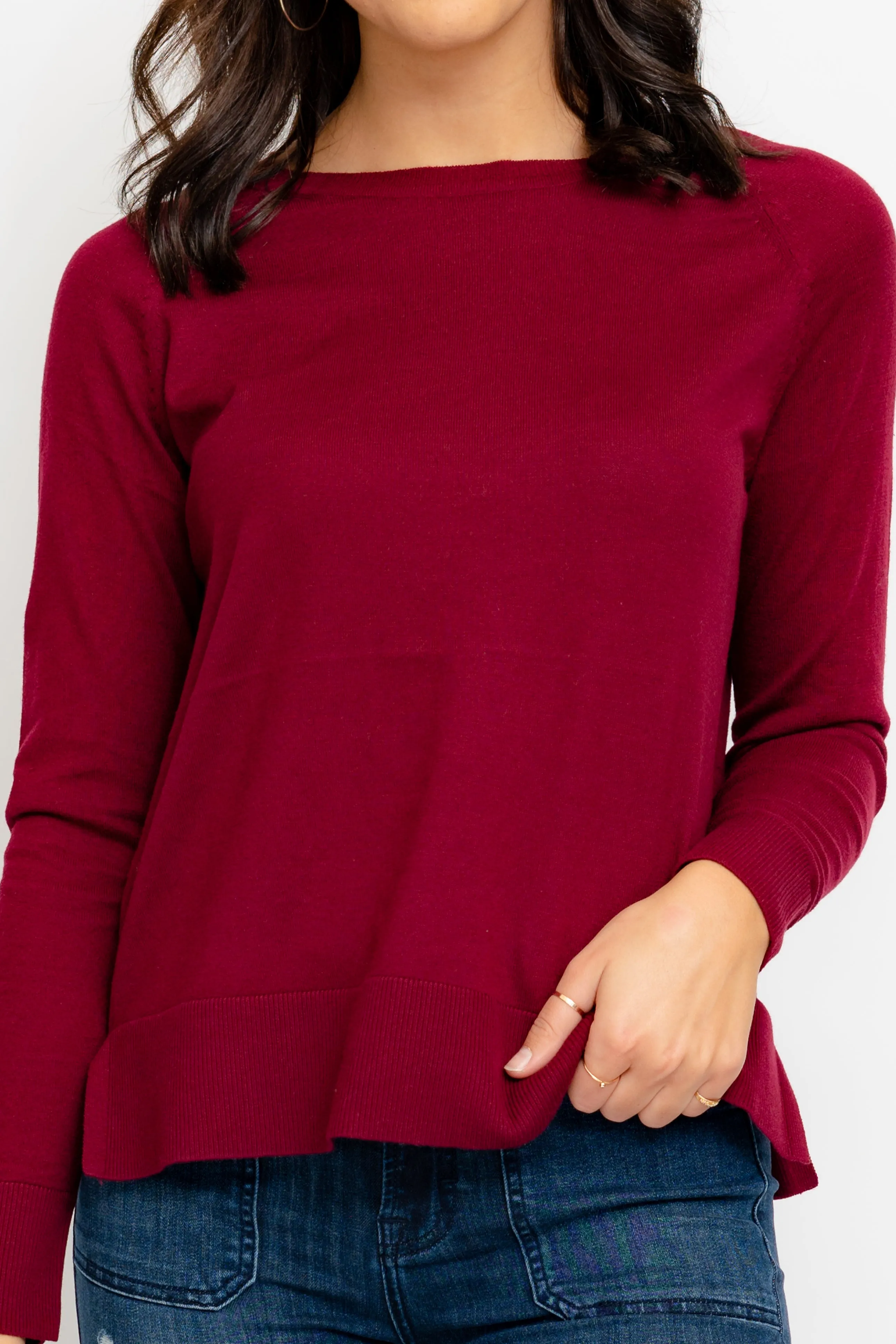 Everyday Sweater - Wine