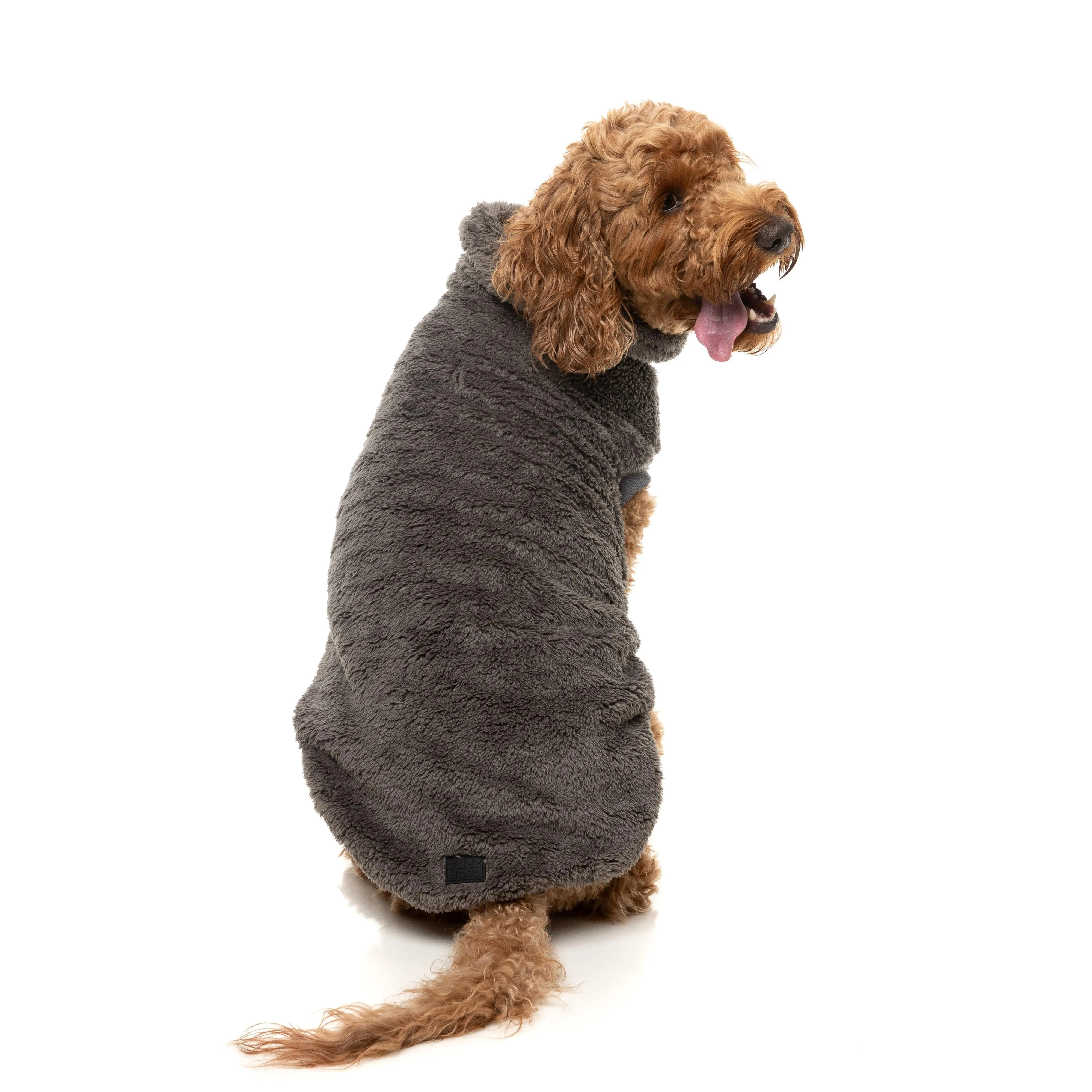 FuzzYard Dog Apparel Turtle Teddy 25 Sweater Gunmetal Grey Size 3 ^ ^