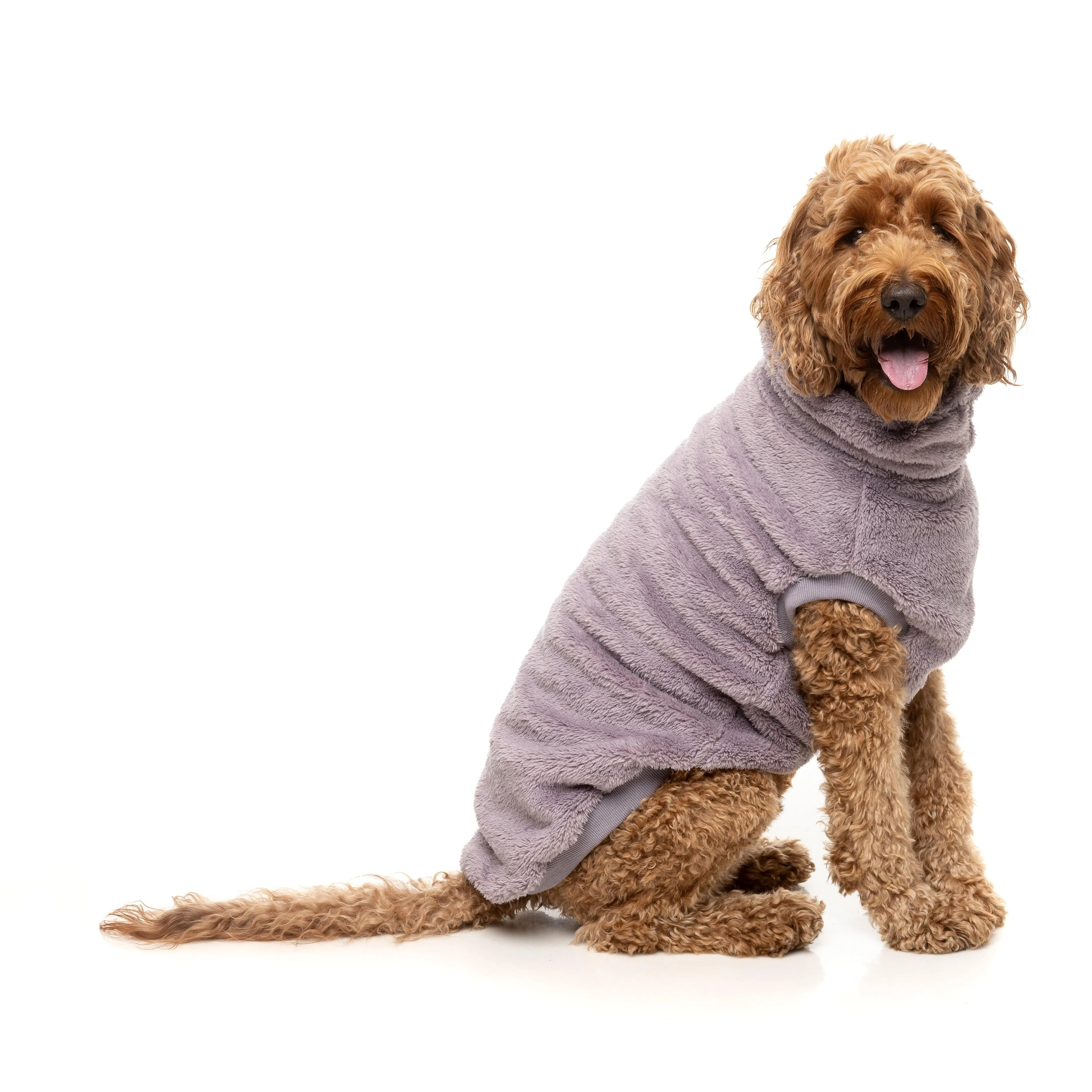 FuzzYard Dog Apparel Turtle Teddy 25 Sweater Lavender Size 5