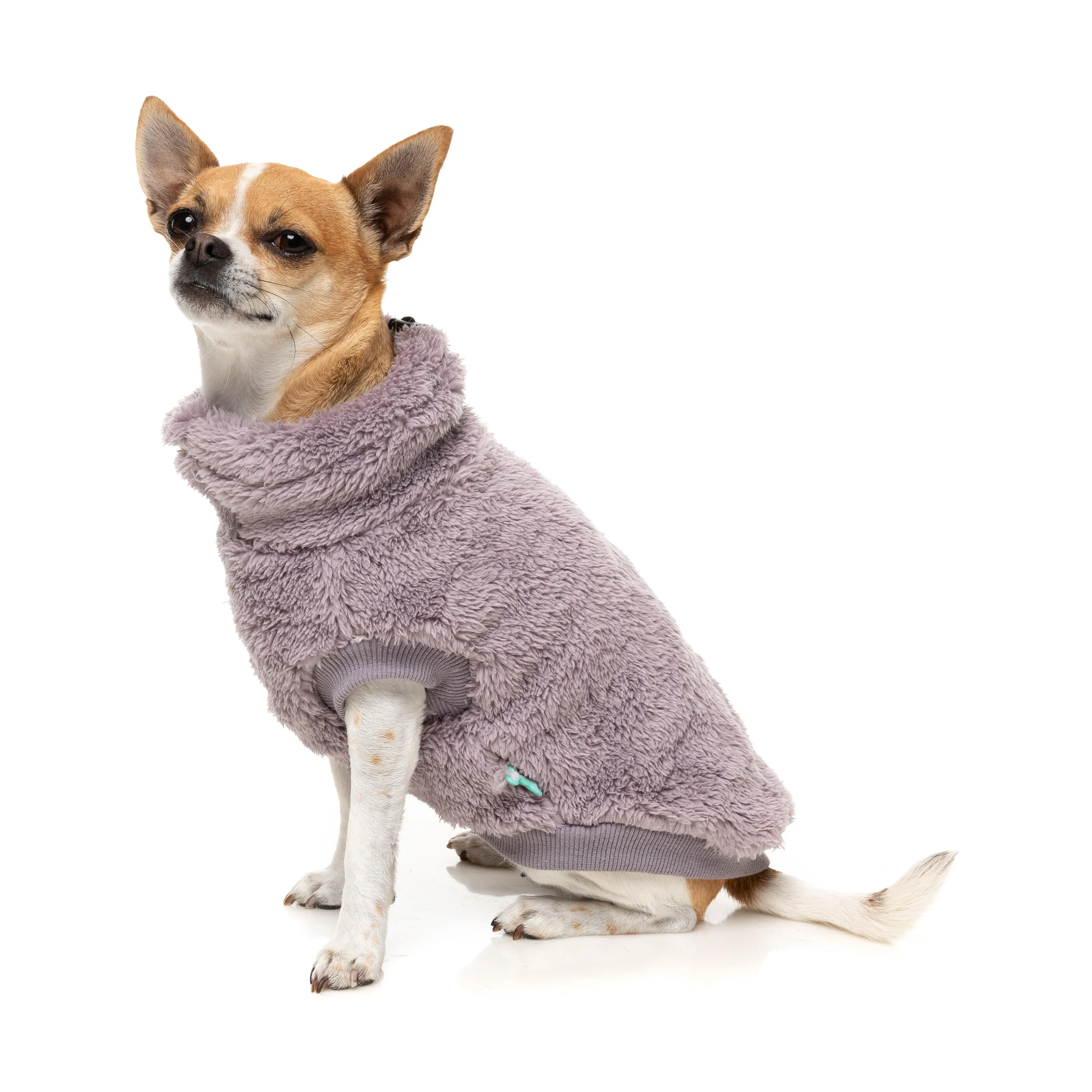 FuzzYard Dog Apparel Turtle Teddy 25 Sweater Lavender Size 5